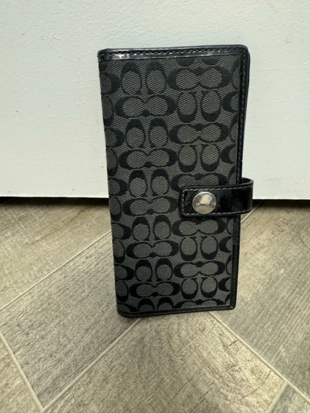 Coach Signature Black Boho Jacquard Canvas Handbag And Wallet - Picture 3 of 16